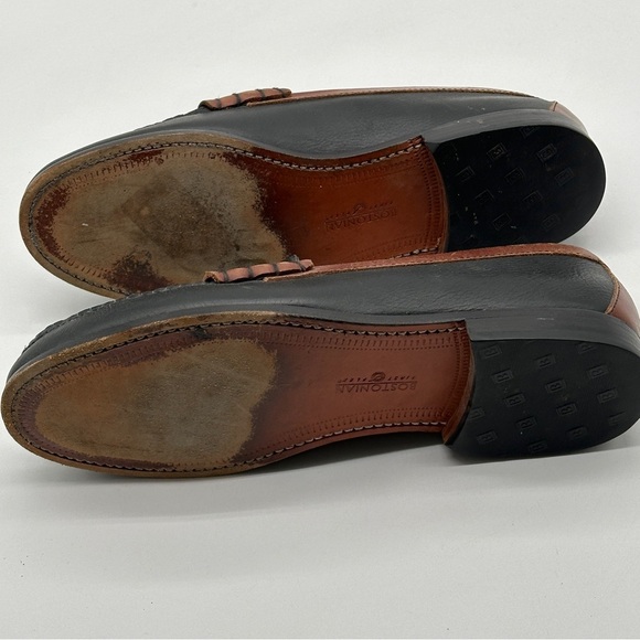 Bostonian Black/Brown‎ Pebble Grain Penny Loafers  Mens 10.5 D main image 5